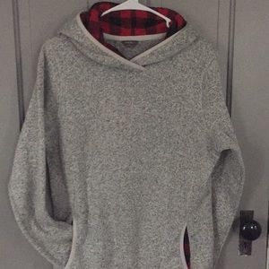Eddie Bauer Hooded-Sweater r/b plaid